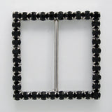 Diamanté decorative square buckle - Diamante on claw