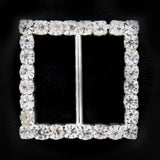 Diamanté decorative square buckle - Diamante on claw