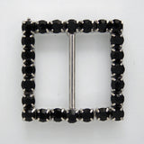 Diamanté decorative square buckle - Diamante on claw
