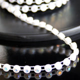 Crystal on plastic backing banding trim - none stretchable