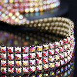 Crystal trim tape in thread
