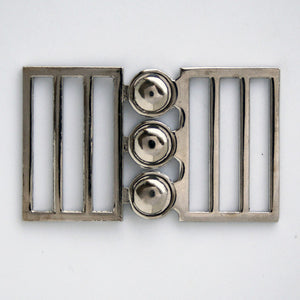 #0745 Nickel Tri-clasp Buckle 30mm