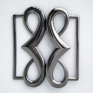 #0762 Gunmetal Decorative Buckle 60mm