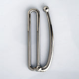 Nickel Finish Hook buckle 80mm
