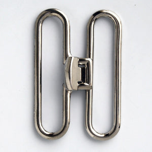 #0884 Nickel Finish Clasp Buckle 55mm