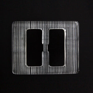 #1336 Rectangle Acrylic Clear buckle 30mm