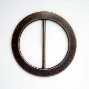 #1383 Round Metal Antique Copper buckle 45mm