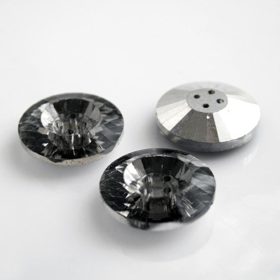 Dish in Crystal 4Hole button