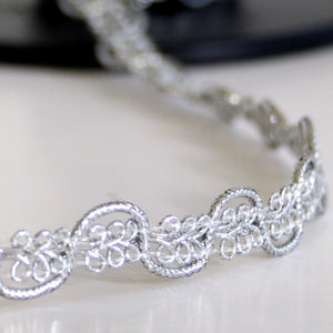 #2027 Cornelli Twirl braid silver 13mm