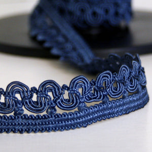 Scallop braid blue 20mm