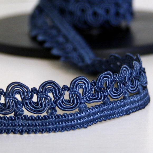 Scallop braid blue 20mm