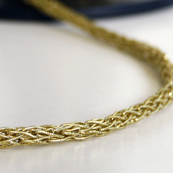 Rope weave braid gold 5mm