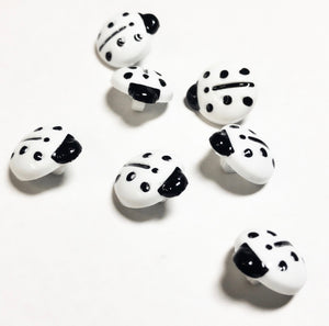 Lady Bird Button White