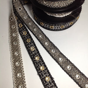 Clarissa Ornate Circular Crystal Trim