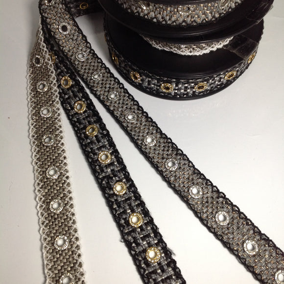 Clarissa Ornate Circular Crystal Trim