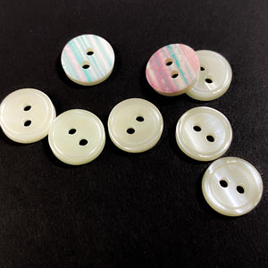 CP7115 Bevel Edge 2 or 4 Hole Button 10mm