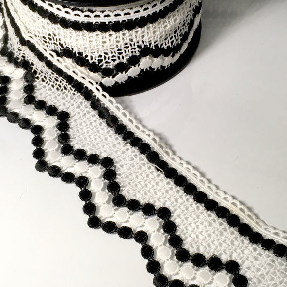 Alberta Black and White Lace