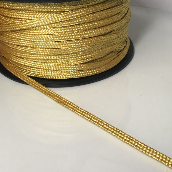 Flat Gold Braided tape 6mm