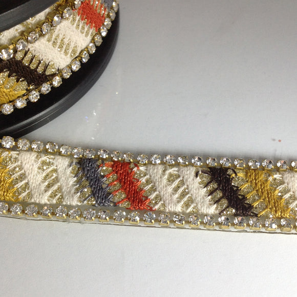Bohemian Crystal Edged Trim