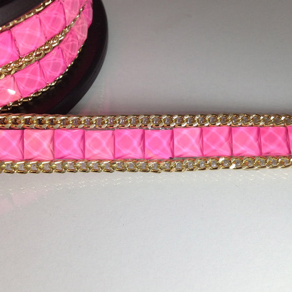 Hot Pink Iron-On Trim