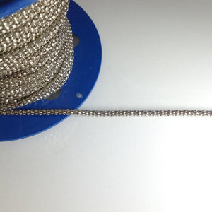 #LC42BC Silver Pipe Chain 3mm