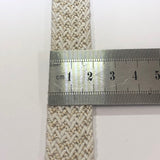 20mm Waverly Webbing in Gold and White