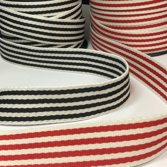 38mm Striped Whitney Webbing