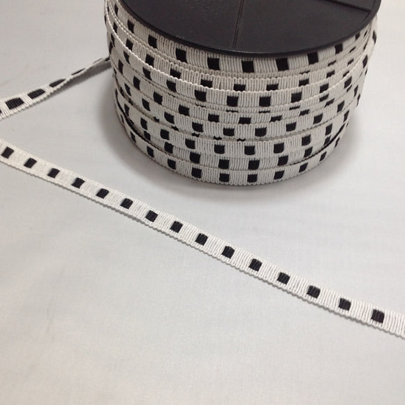 Grose Grain Ribbon with Spot Effect