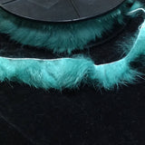 Assorted colours of fur trim