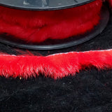 Assorted colours of fur trim