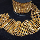 Metallic spike trim