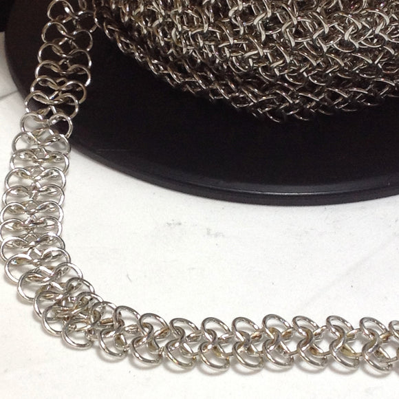 YBU201582 Silver Maille Chain 15mm