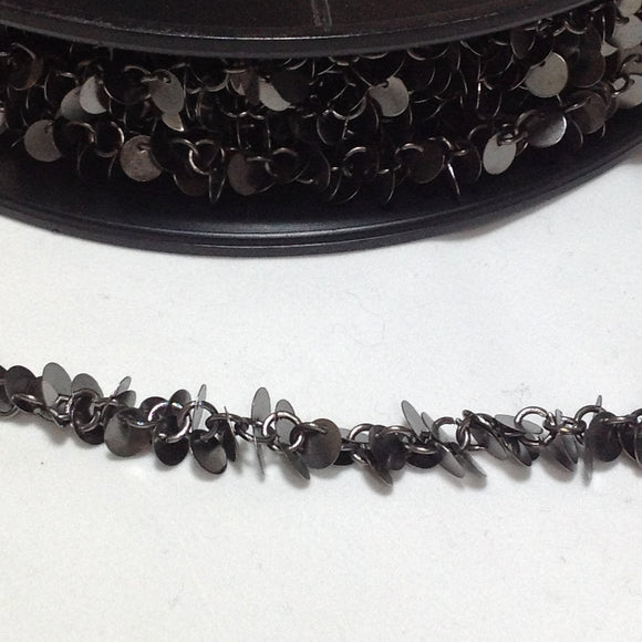 Gunmetal embellished Chain 14mm