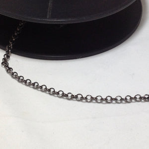 Gunmetal Grey link Chain 4mm