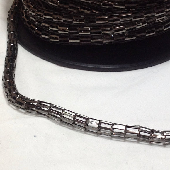 YBU201572 Gunmetal Grey Tube Chain 8mm