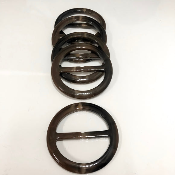 Brown and Tan Swirl Buckle