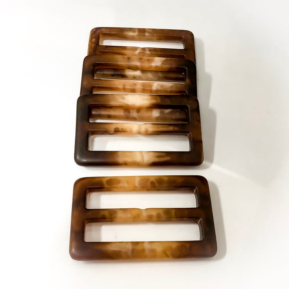 Brown and Tan Mottled Buckle