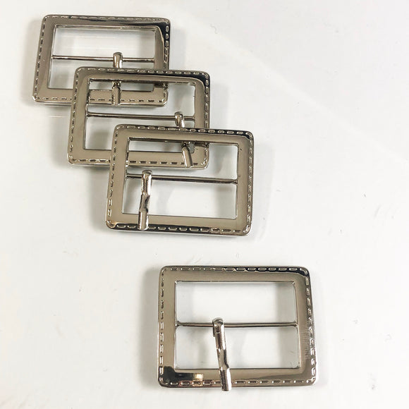 Stitch Buckle Nickel Finish