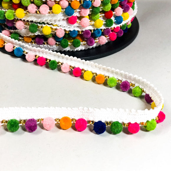 Père Single Row Pom Pom Trim
