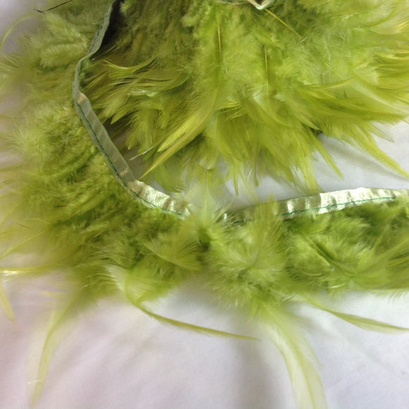 FEATHER TRIM LIME 12CM