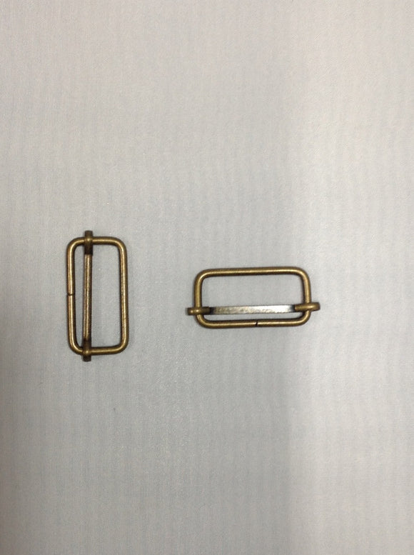 Metal Slider Buckel Antique Bronze 30mm