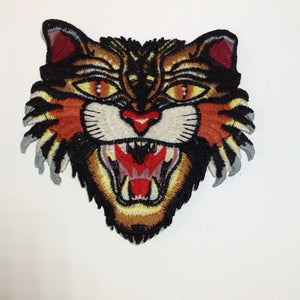 Tiger Head Patch Embroidered Small