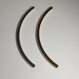 Metal Curve Tube Accessory Silver or Gold 13cm
