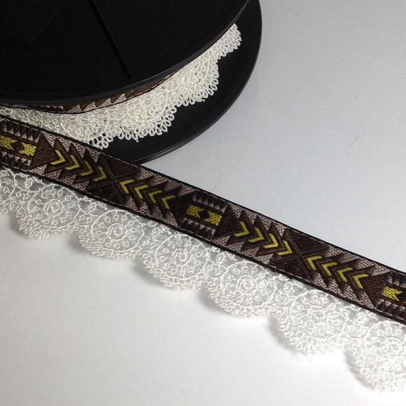 #YT204229 Aztec Trim with Doilies