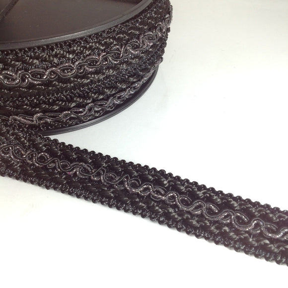 #YT206185 BLACK Cornelli BRAID