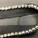 Crystal on petersham tape