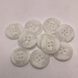 White tortoiseshell button