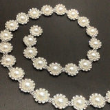 Diamanté APPLIQUÉ with pearl ribbon