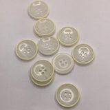 Button with contrast RIM