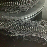 Black pearl on lace